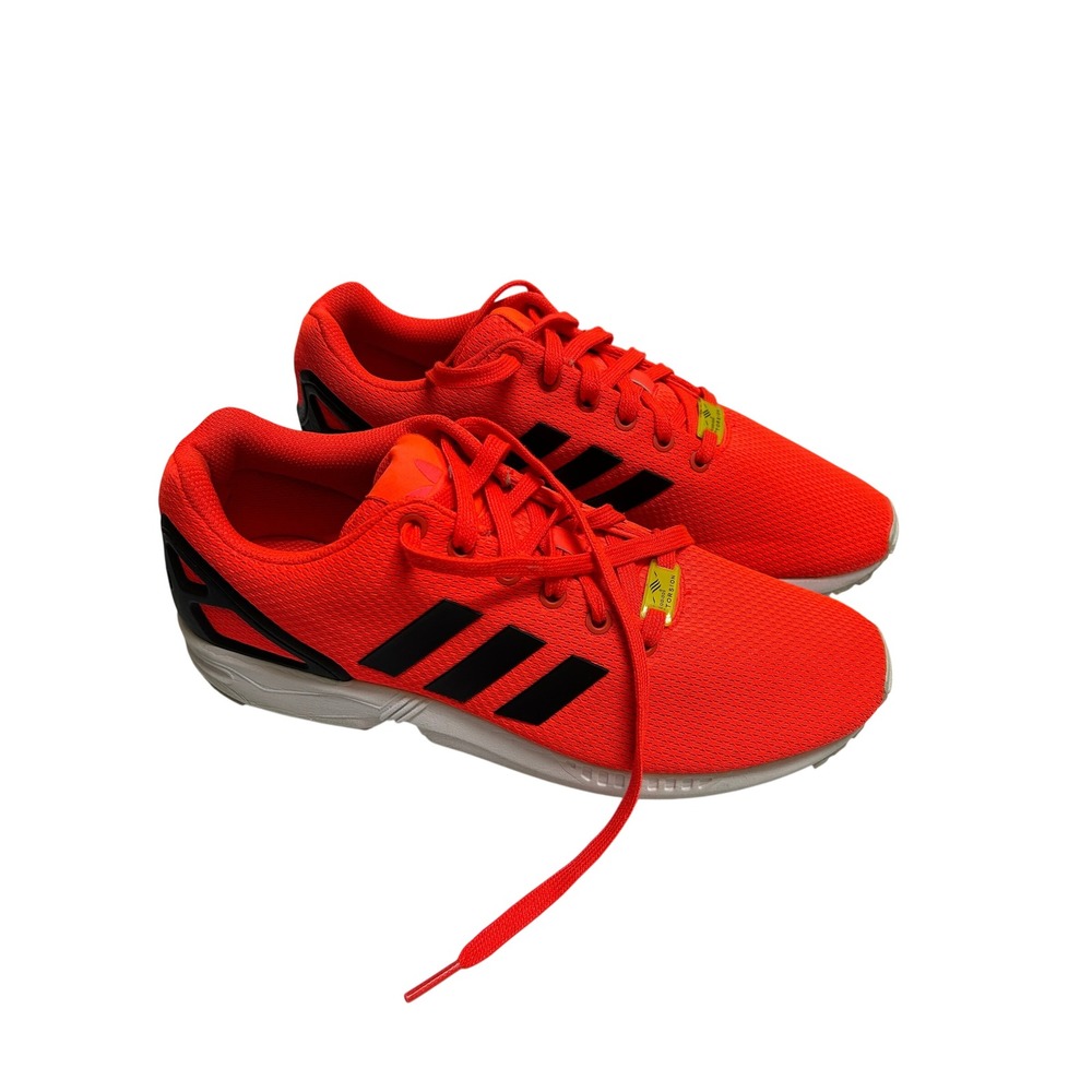 Adidas ZX Flux Solar Red Black White Mens Running Shoes M22508 Size 10 Men